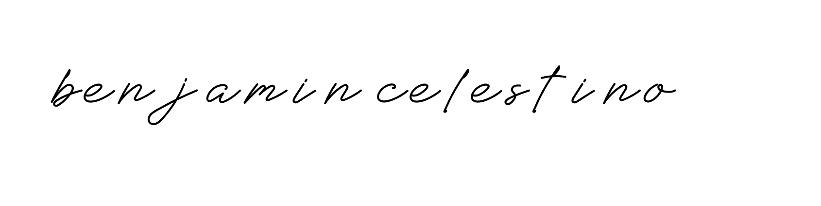 Signature of benjamin-celestino