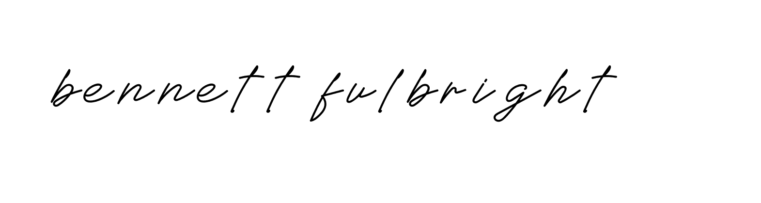 Signature of bennett-fulbright