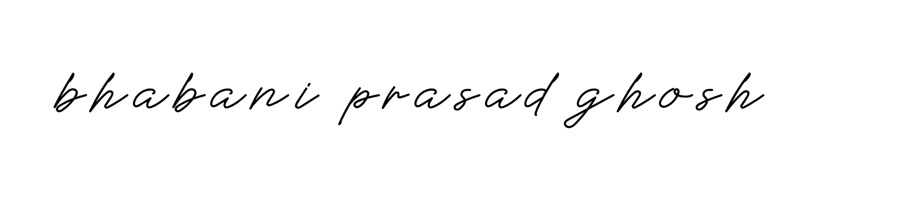 Signature of bhabani-prasad-ghosh