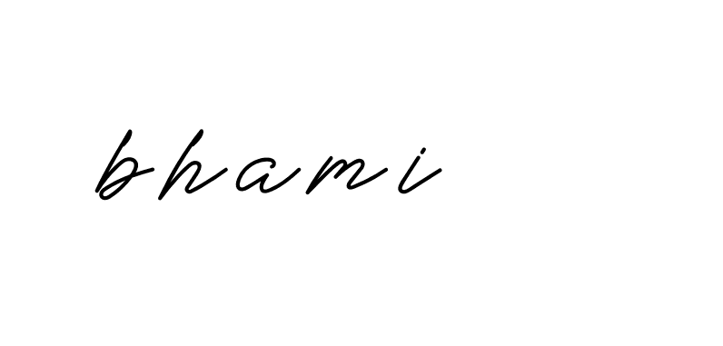 Signature of bhami