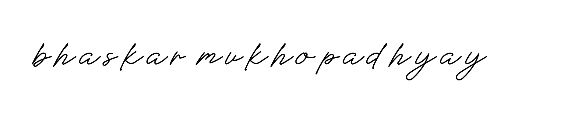 Signature of bhaskar-mukhopadhyay