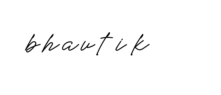 Signature of bhautik