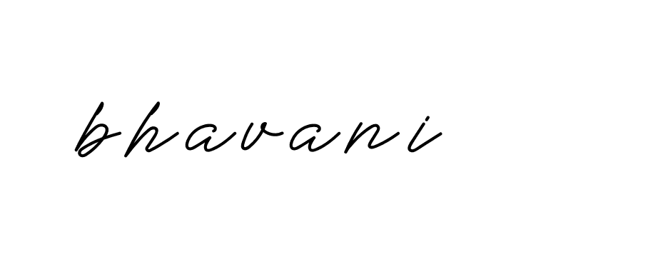 Signature of bhavani