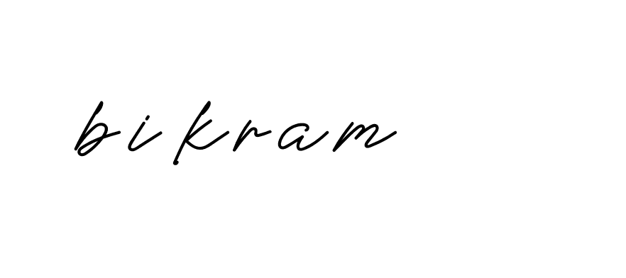 Signature of bikram-