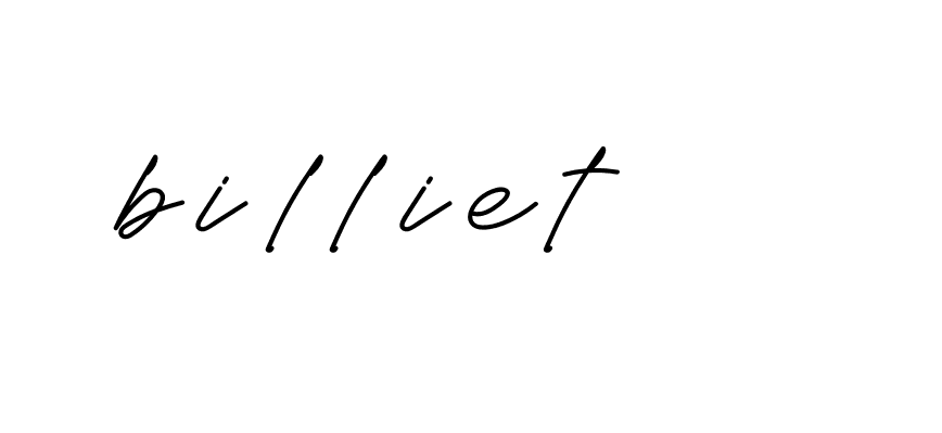 Signature of billiet