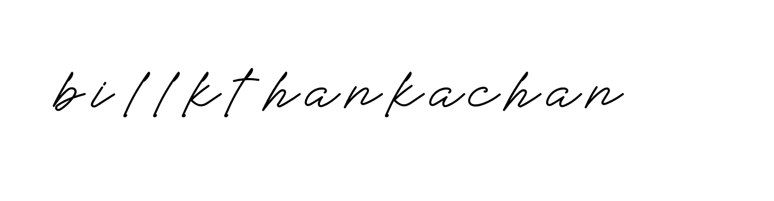 Signature of billkthankachan