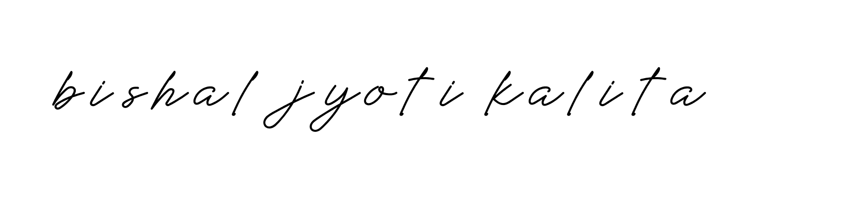 Signature of bishal-jyoti-kalita