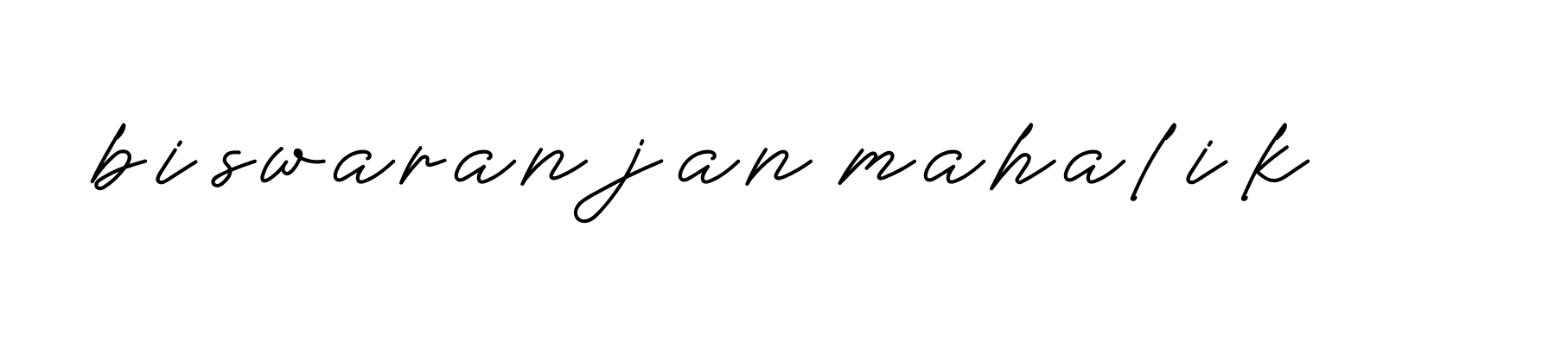 Signature of biswaranjan-mahalik