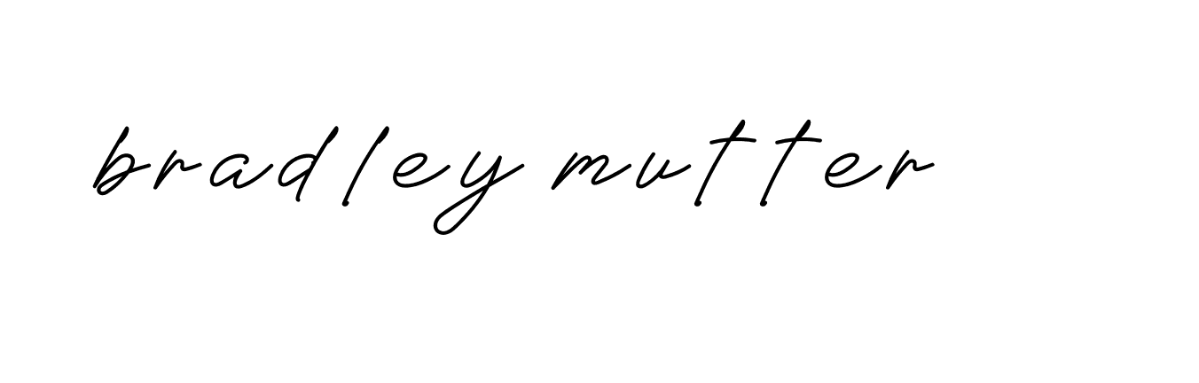 Signature of bradley-mutter