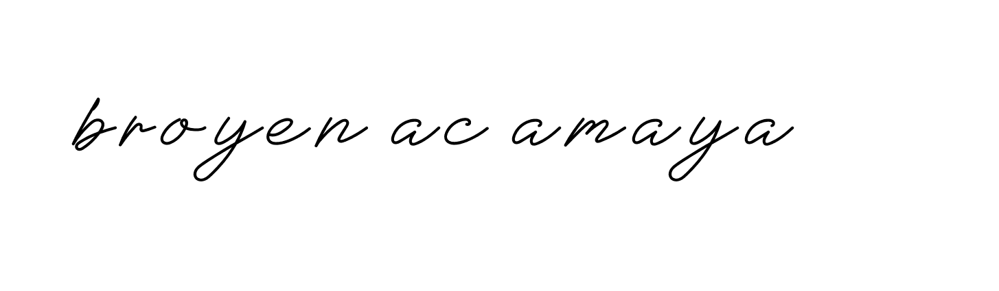 Signature of broyen-ac-amaya