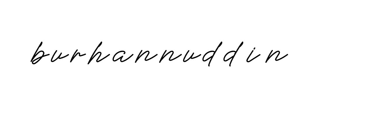 Signature of burhannuddin