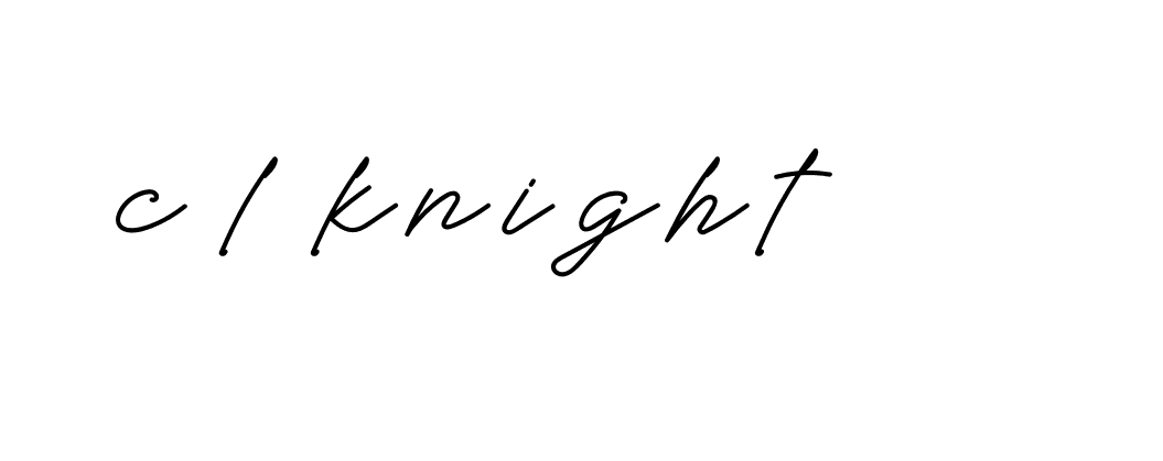 Signature of c-l-knight