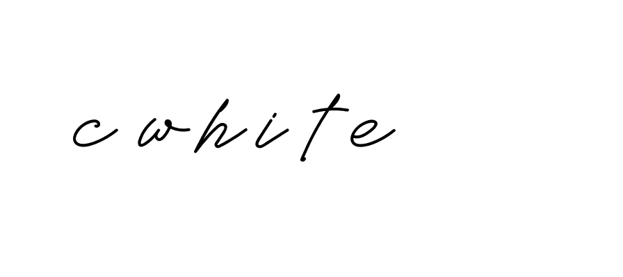 Signature of c-white-