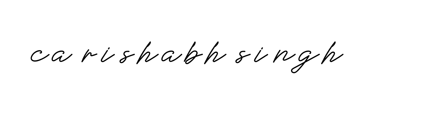 Signature of ca-rishabh-singh-