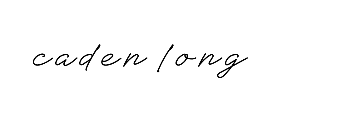 Signature of caden-long