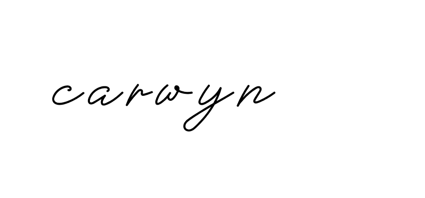 Signature of carwyn