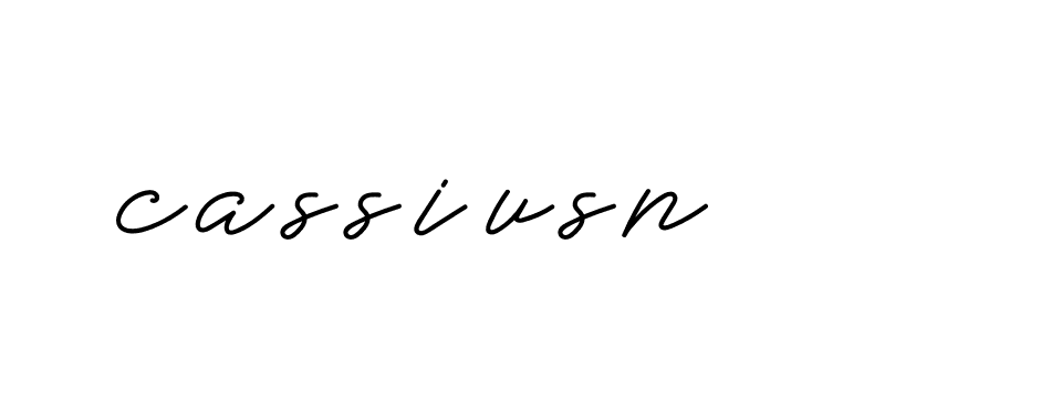 Signature of cassiusn