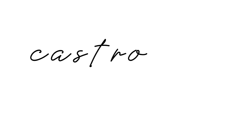 Signature of castro