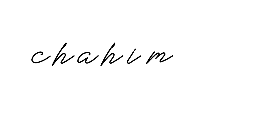 Signature of chahim