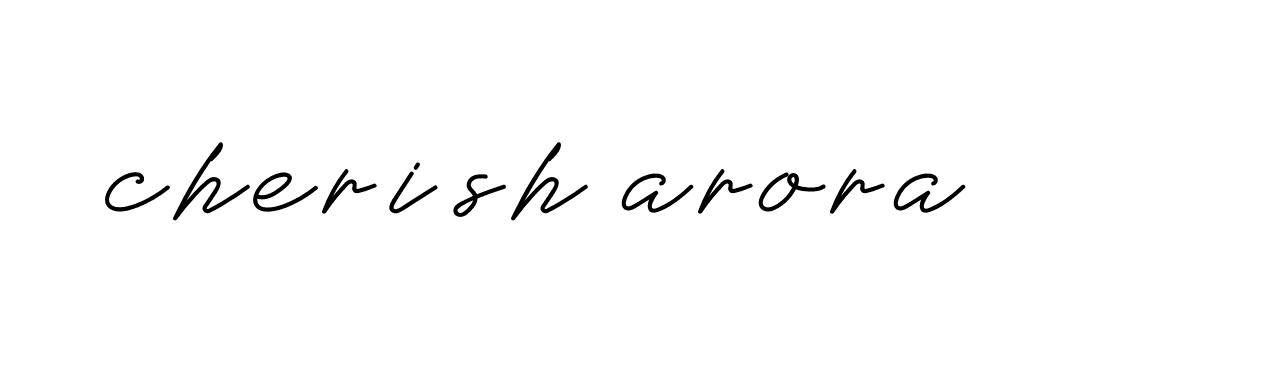 Signature of cherish-arora