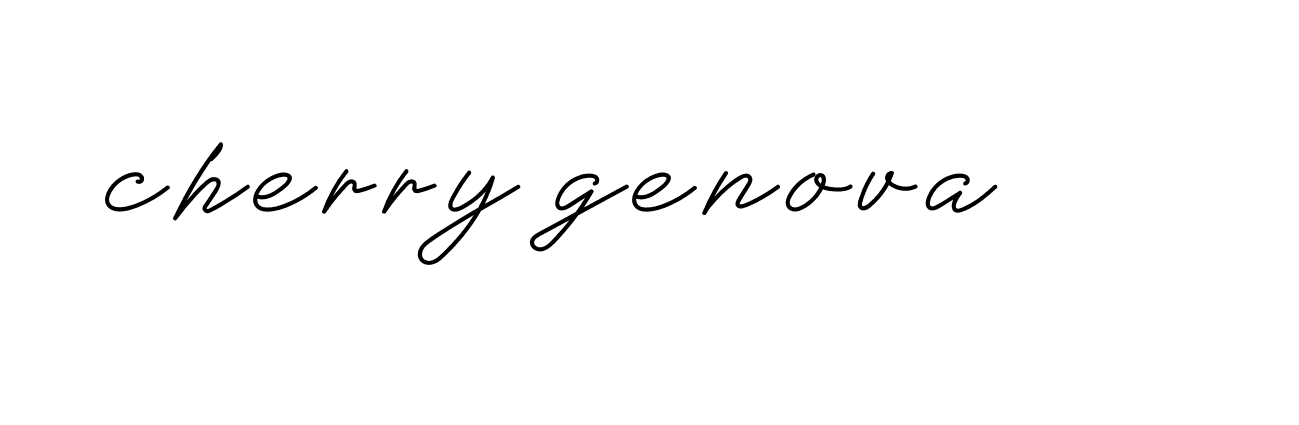 Signature of cherry-genova