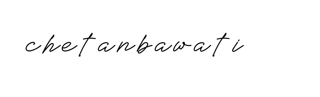 Signature of chetanbawati