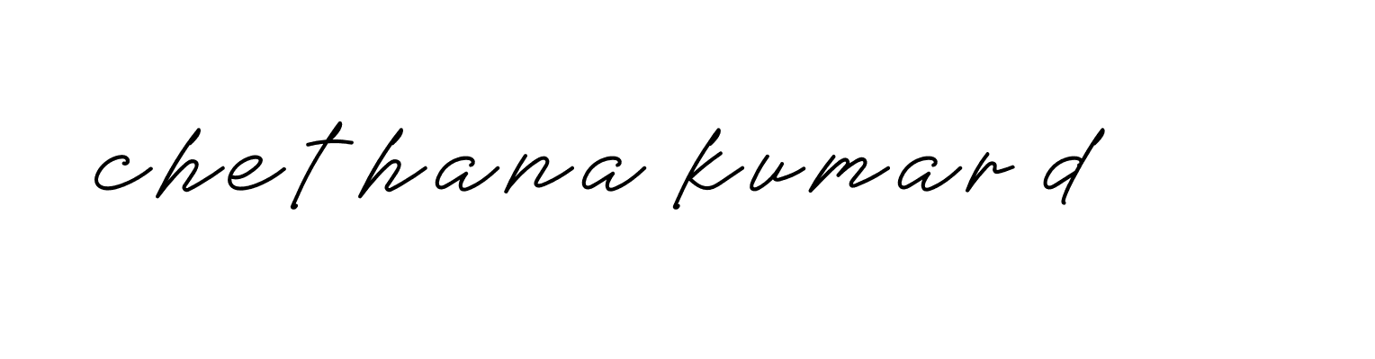 Signature of chethana-kumar-d