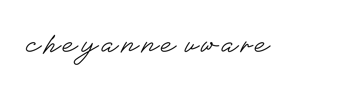 Signature of cheyanne-uware