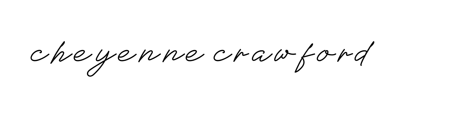 Signature of cheyenne-crawford