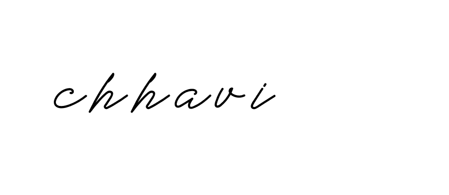 Signature of chhavi-