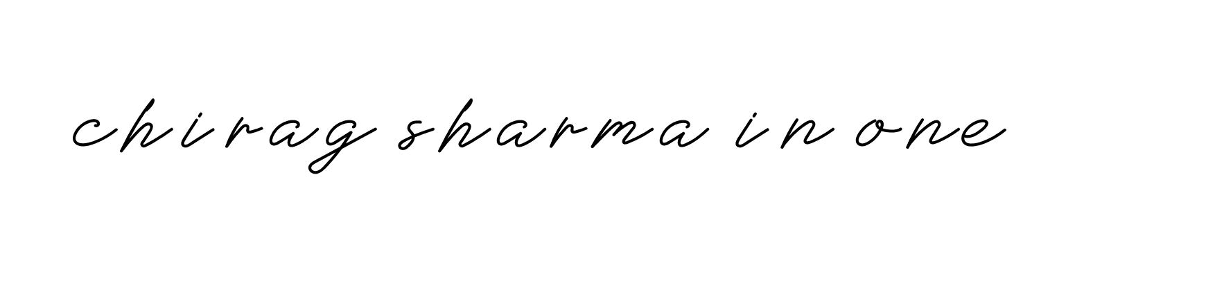 Signature of chirag-sharma-in-one