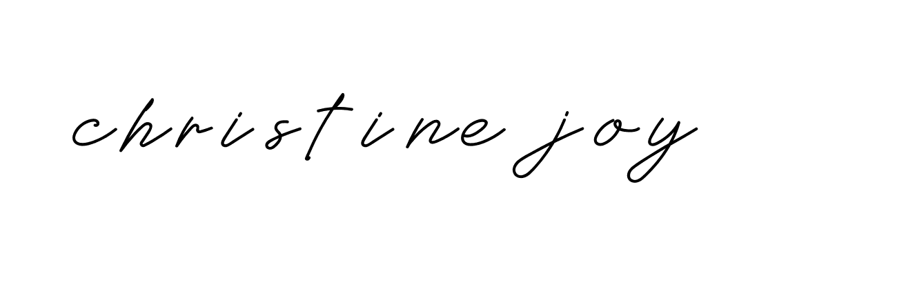 Signature of christine-joy