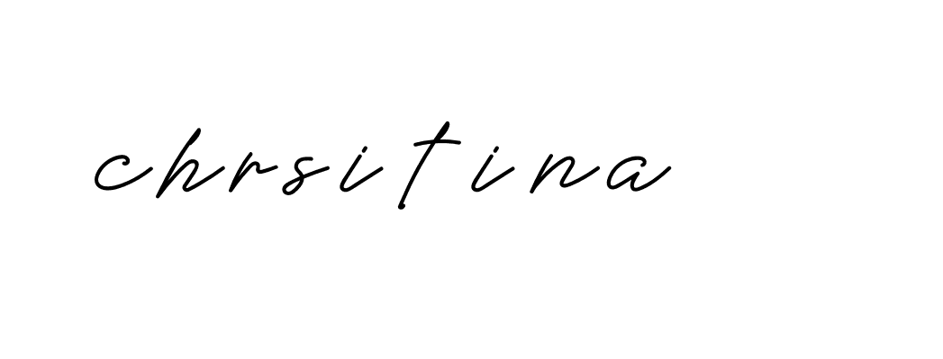 Signature of chrsitina