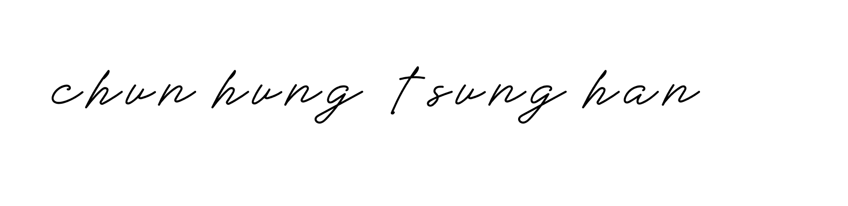 Signature of chun-hung--tsung-han