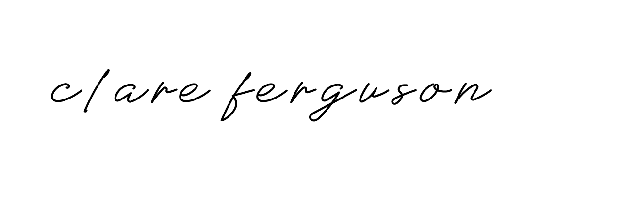 Signature of clare-ferguson