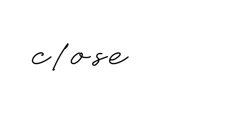 Signature of close-