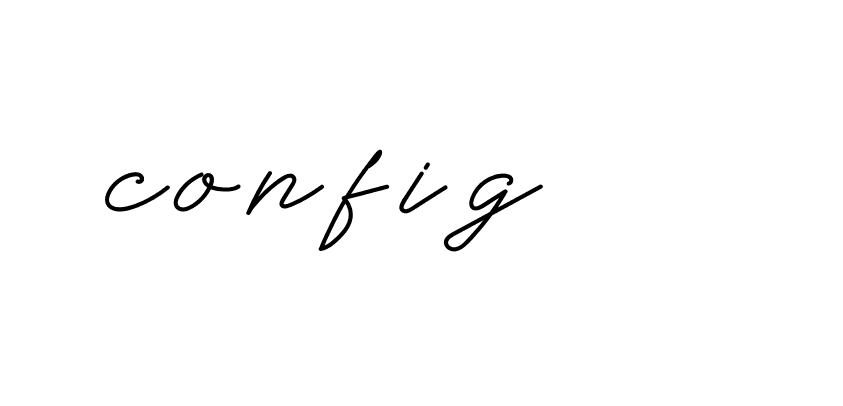 Signature of config