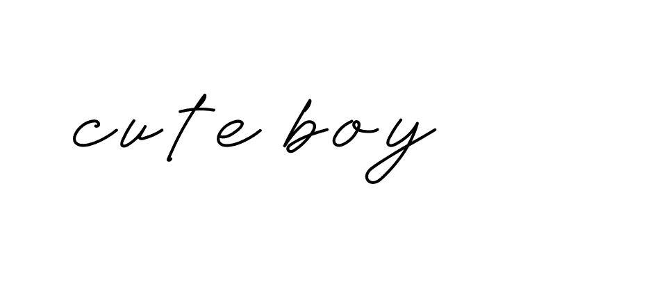 Signature of cute-boy