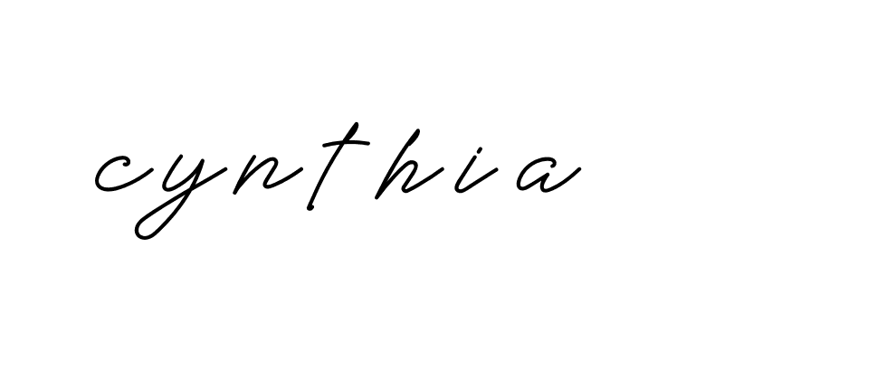 Signature of cynthia-