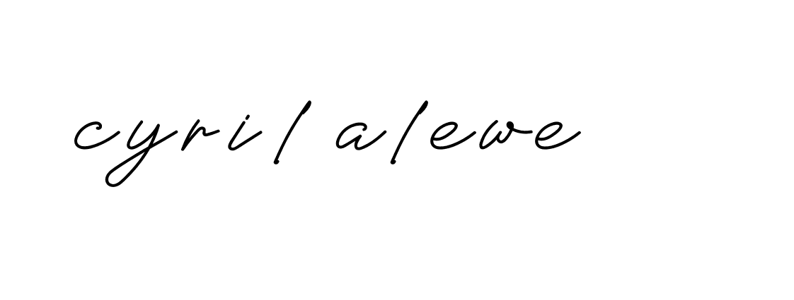 Signature of cyril-alewe