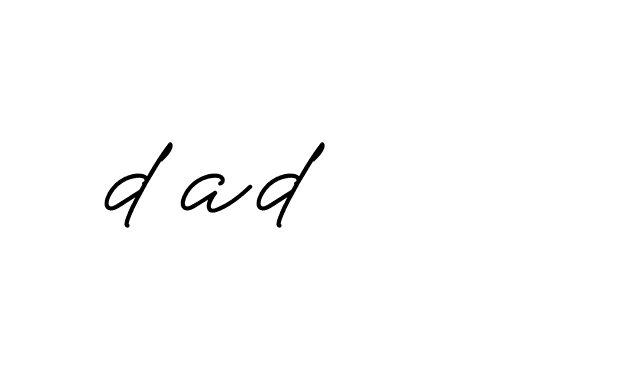 Signature of dad