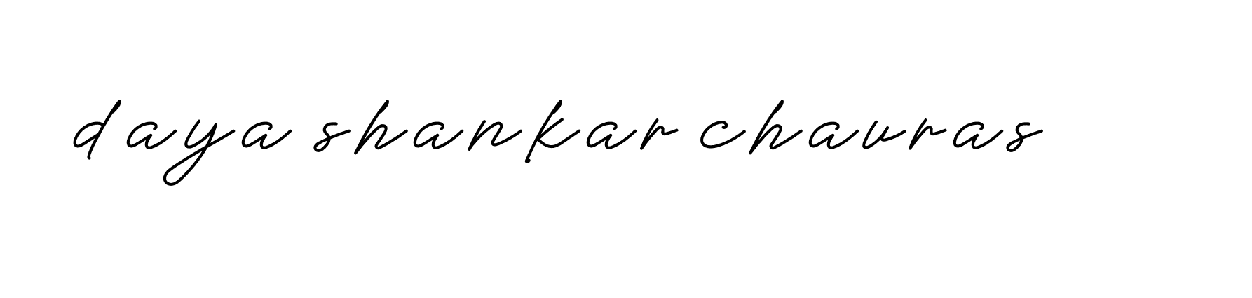 Signature of daya-shankar-chauras