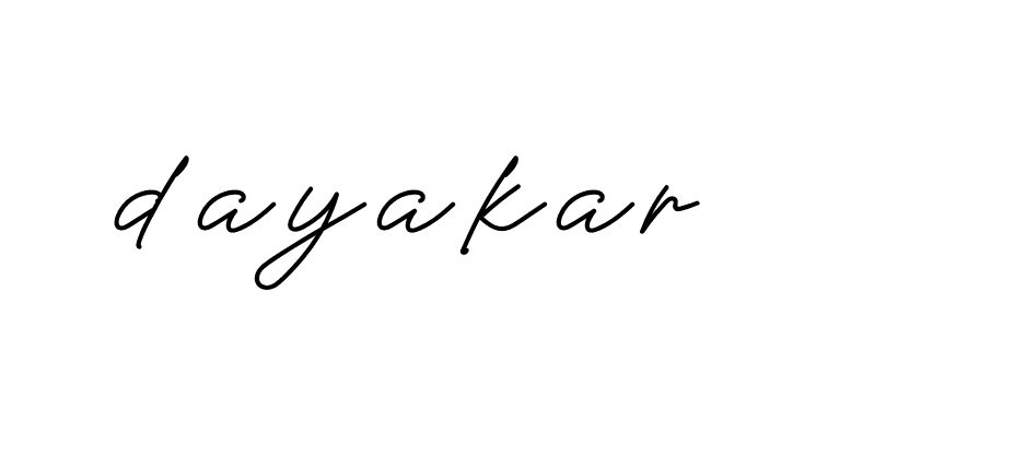 Signature of dayakar