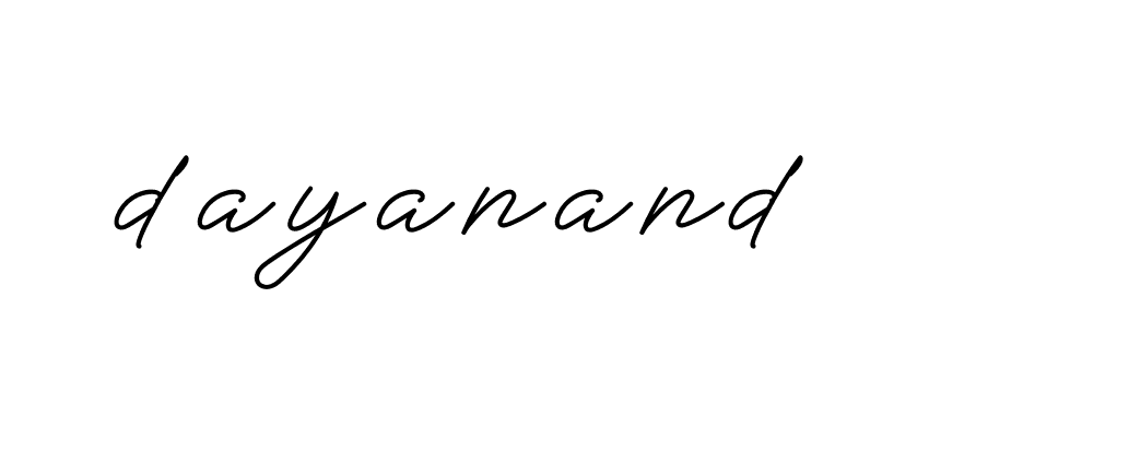 Signature of dayanand