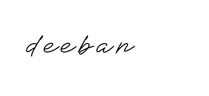 Signature of deeban