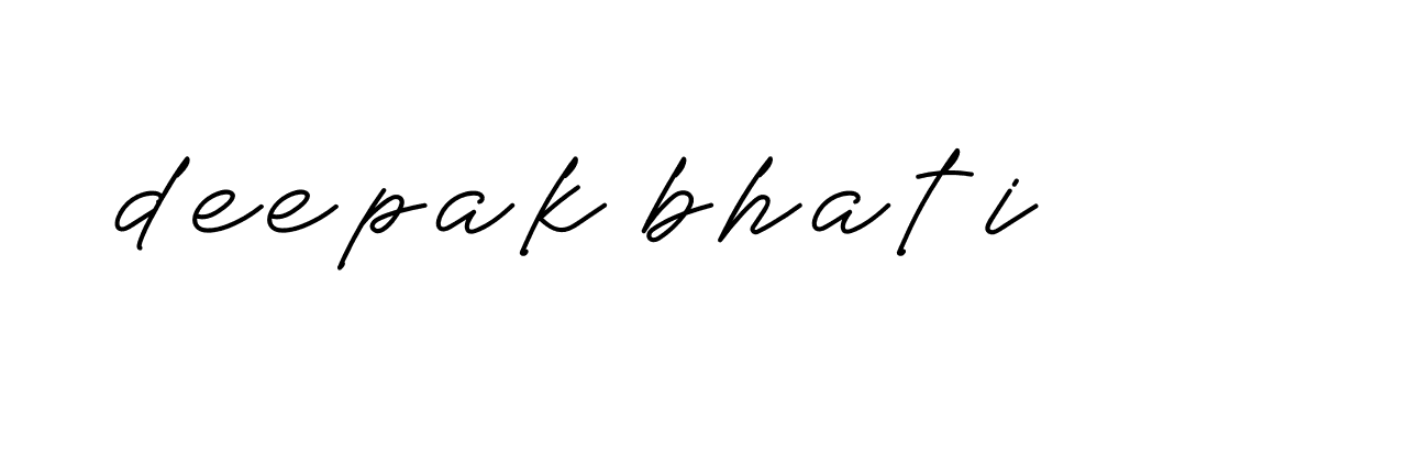 Signature of deepak-bhati-