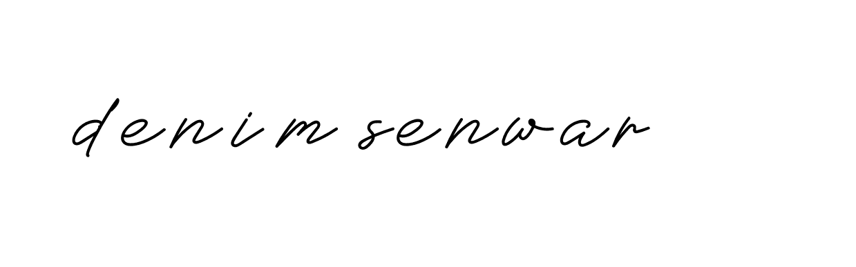 Signature of denim-senwar