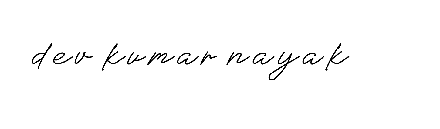 Signature of dev-kumar-nayak