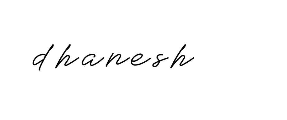 Signature of dhanesh