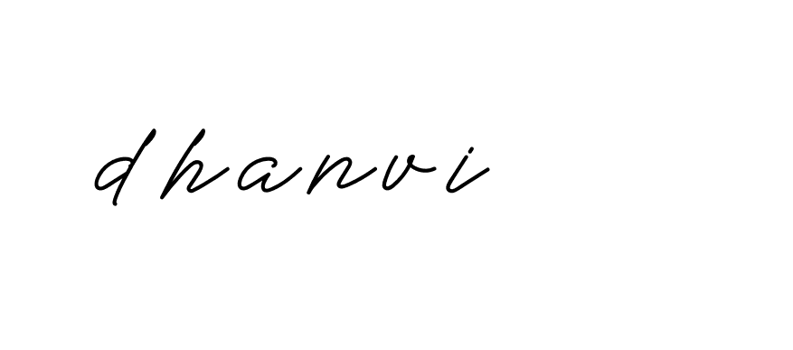 Signature of dhanvi-